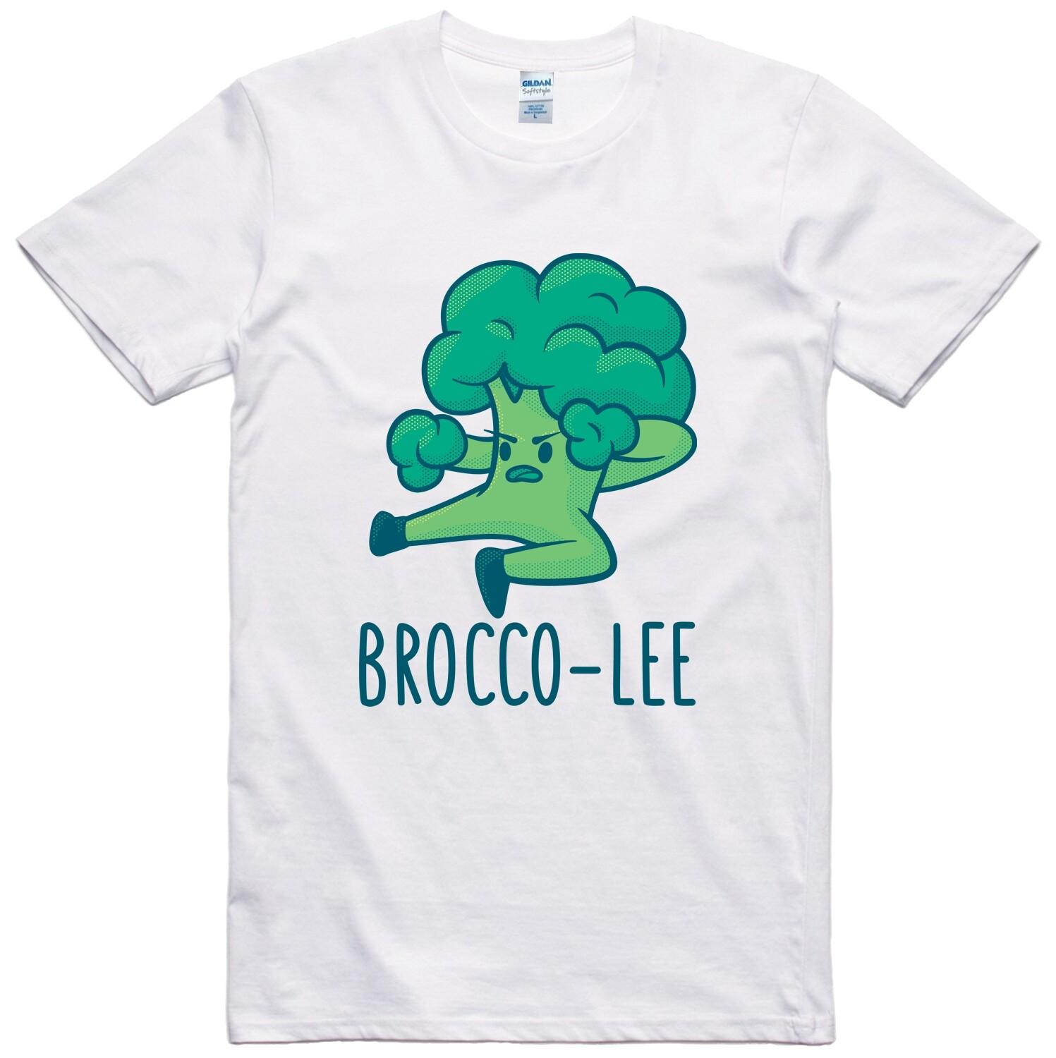 Vegan Vegetarian Funny T Shirt Broccoli Print Regular Fit 100% Cotton Tee S