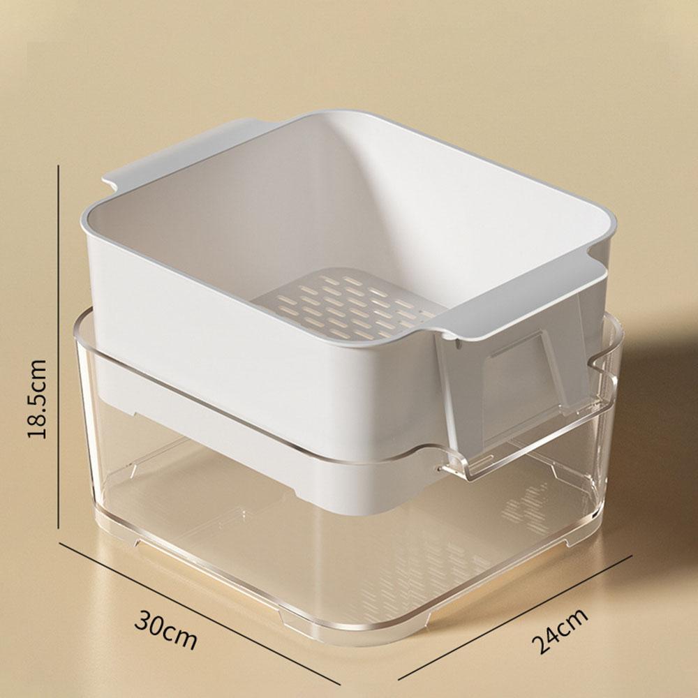 Faucet Vegtable Drain Basket Stackable Fruit Draining Basket For House