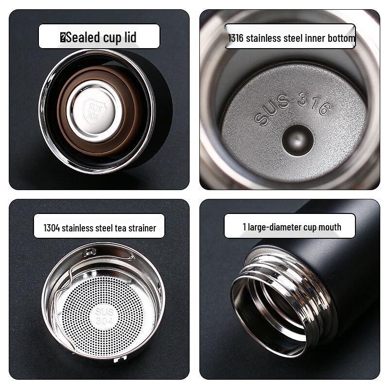 Shuixi Business Smart Stainless Steel Tea Cup Gift Set
