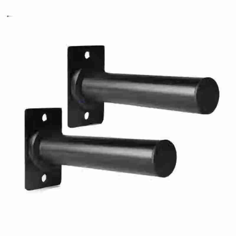 Wall-Mounted Barbell Plate Storage Rack