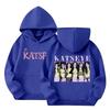 Kids Long Sleeve Letter Print Hooded Sweatshirt Pullover