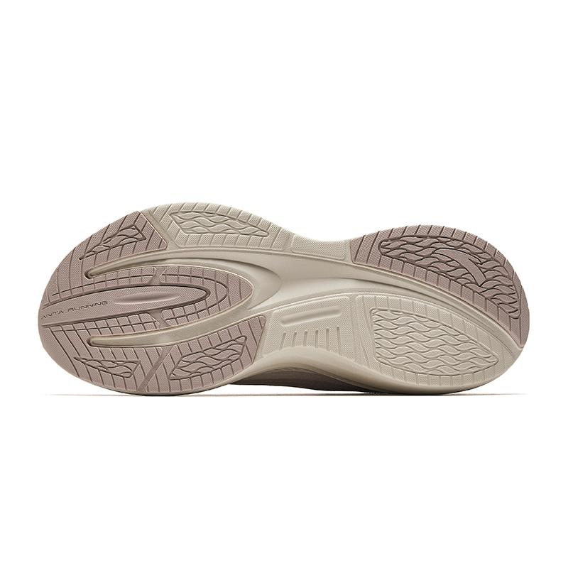 New Anta Rebound Height Increasing Breathable Low-Top Casual Running Shoes Women's Beige Pink 922515517-4