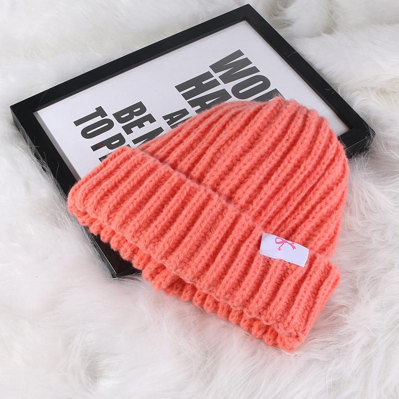 Soft And Comfortable Knitted Acrylic Hat For Women With Cute Bow Perfect For Winter And Autumn Fashion