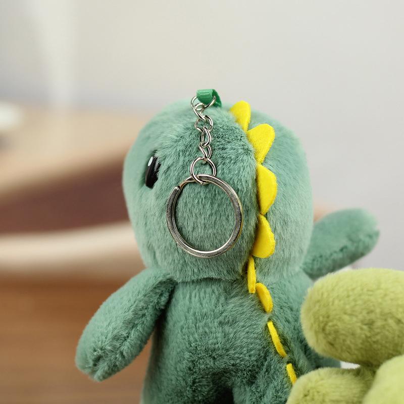 1 Adet Sevimli Dinozor Peluş Oyuncak Bebek Kolye Anahtarlık Taşınabilir Peluş Oyuncak Bebek Anahtarlık Çanta Kolyesi