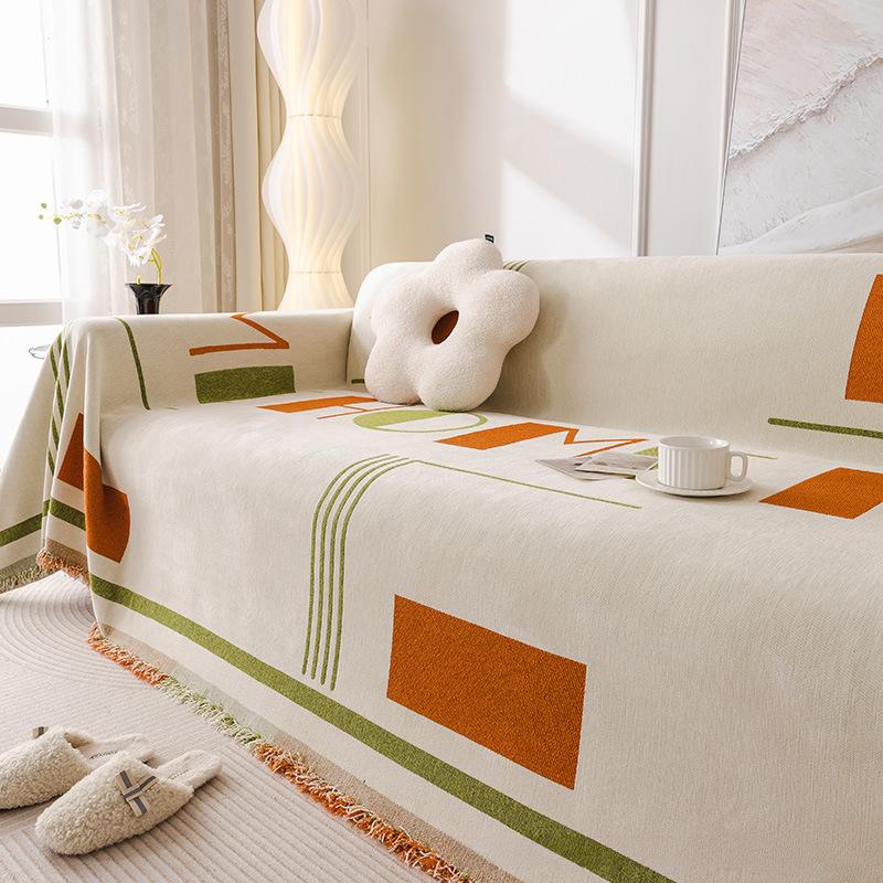 Americký retro jednodílný ručník na pohovku Nový ručník na zadní stranu pohovky All-Inclusive potah na pohovku protiprachový potah