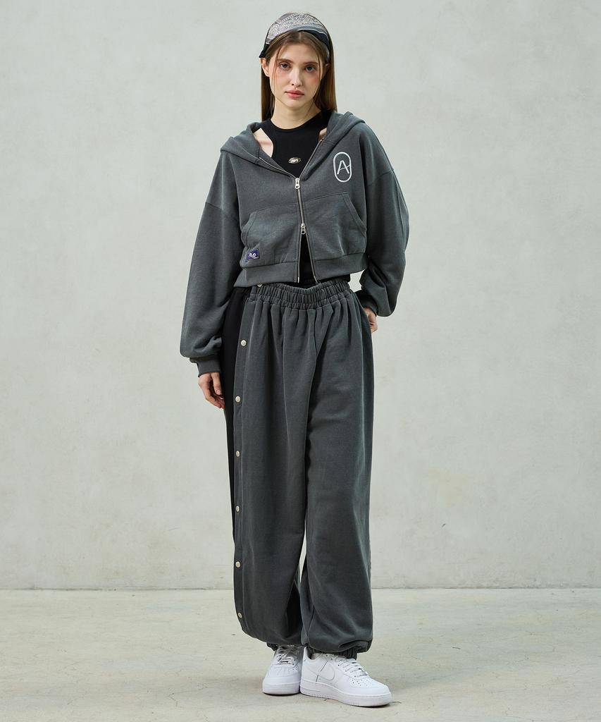 Arikim Pita Hood Zip-Up / Charcoal