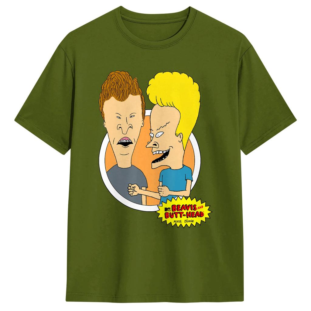 Unisex Tshirts Beavis And Butthead Funny 100 Cotton Tees Short Sleeve T Shirt Crewneck Tops Graphic Printed