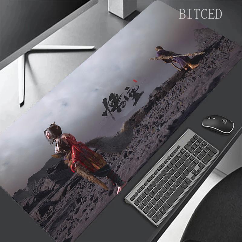 New Game Black Myth WuKong Game Mousepad Office Xxl Large Teclado Big Mouse Pad Computer Game Keyboard Rubber Anti-Slip Mice Mat