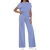 Women's Fashionable Casual Top And Pants Two,Piece Set