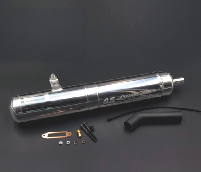 OS 15650 55HZ-R 8.93CC 600 Class Helicopter Engine Model 55 III POWERBOOST Exhaust Pipe Accessories Metal Engine Model