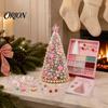 Handmade Gift for Craft Lovers DIY Beaded Tree Kit Adults, Christmas Bead Kit, Decorative Faux Pearl Beading 3D Ornament Holiday Tabletop Mantel