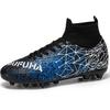 Stivali da calcio unisex high-top colorati da esterno con tacchetti lunghi Stivali da calcio sportivi Taglia grande Sport giovanili Stivali da calcio per bambini
