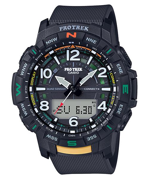 Casio Pro Trek Men s Resin 100M Water Resistant Digital Quartz Watch PRT-B50-1 чёрный