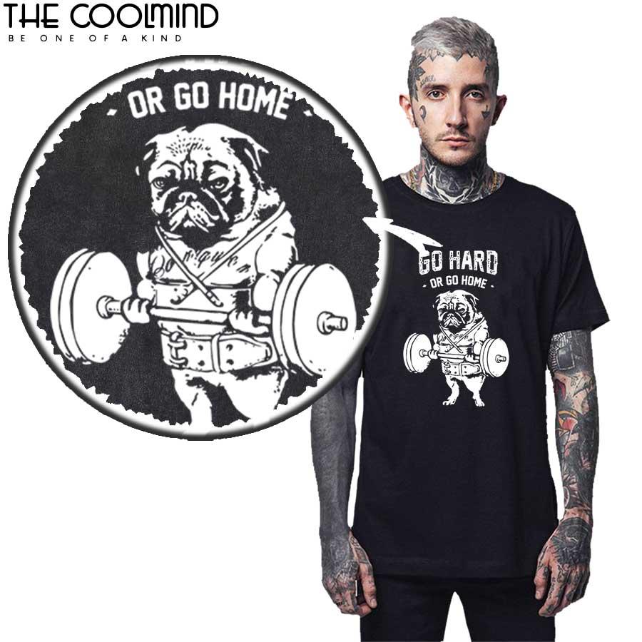 100% Cotton Casual Pug Life Mens T Shirts Fashion Go Home Or Go Hard Men Tshirt Men's Tee Shirts Tops Men T-shirt Men Tee Shirts
