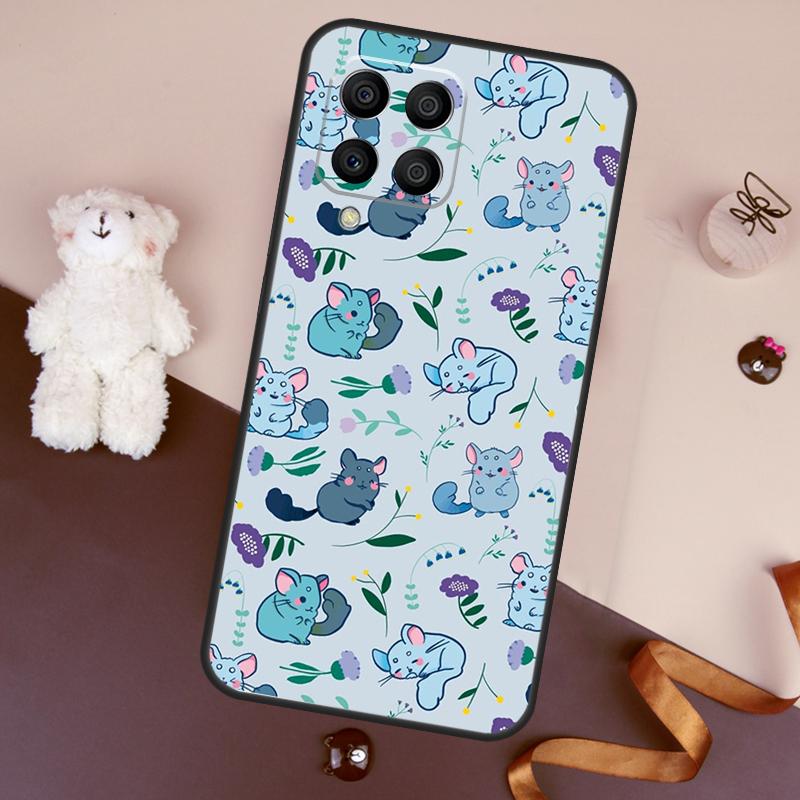 Cute Cartoon Chinchilla Case For Samsung Galaxy M36 M55 M35 M15 M56 M16 M54 M14 M34 M31 M11 M13 M53 M12 M32 M52 M06