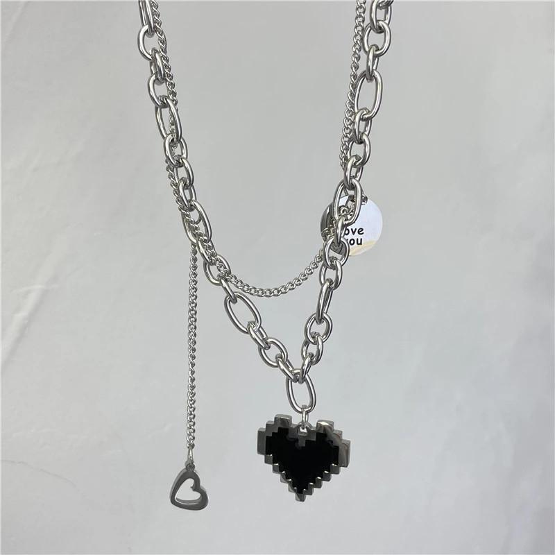 New Women's Heart-Shaped Love Necklace