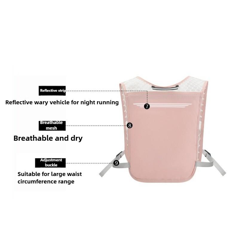Ultralight Breathable Hydration Vest  Reflective Safety Running Vest for Men Women Adjustable Cycling Hiking Marathon Backpack