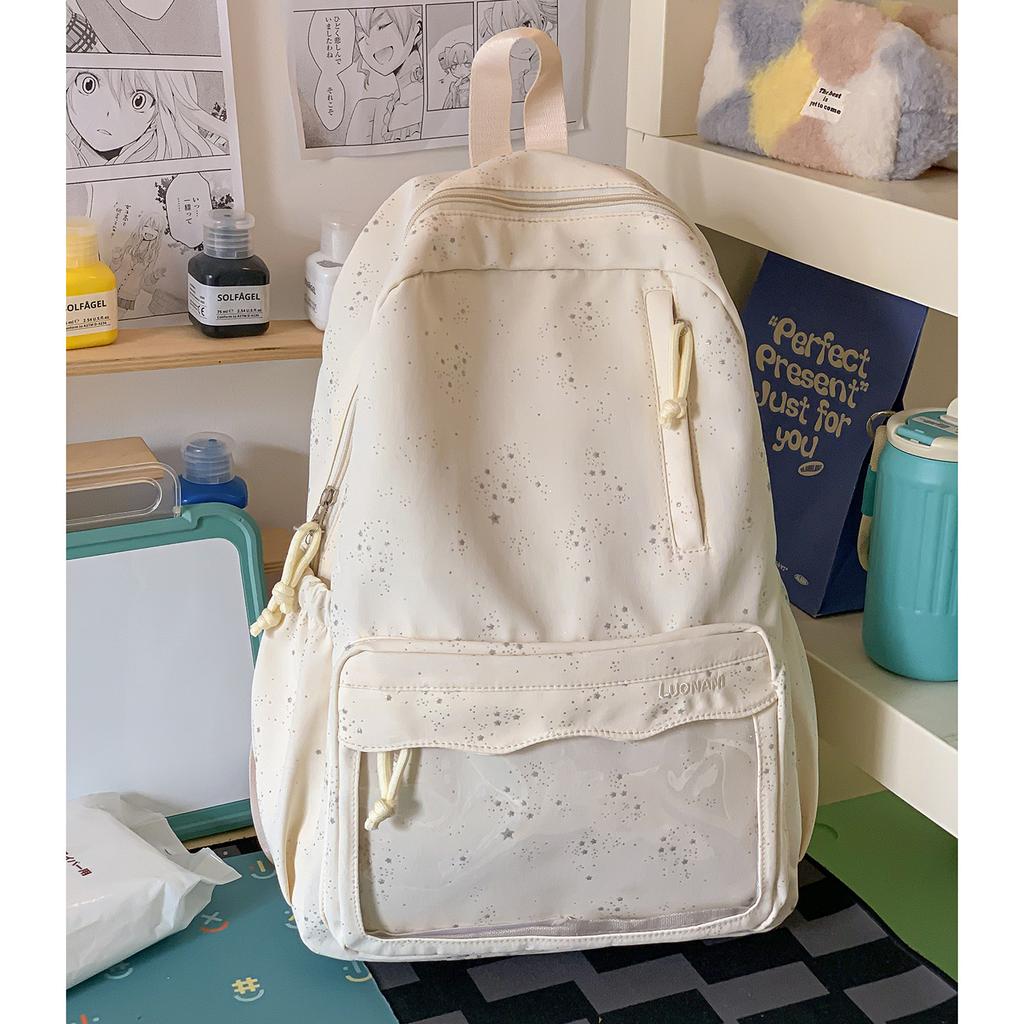 Schoolbag new schoolbag high value Korean ins girl heart leisure travel light backpack gypsy star student backpack