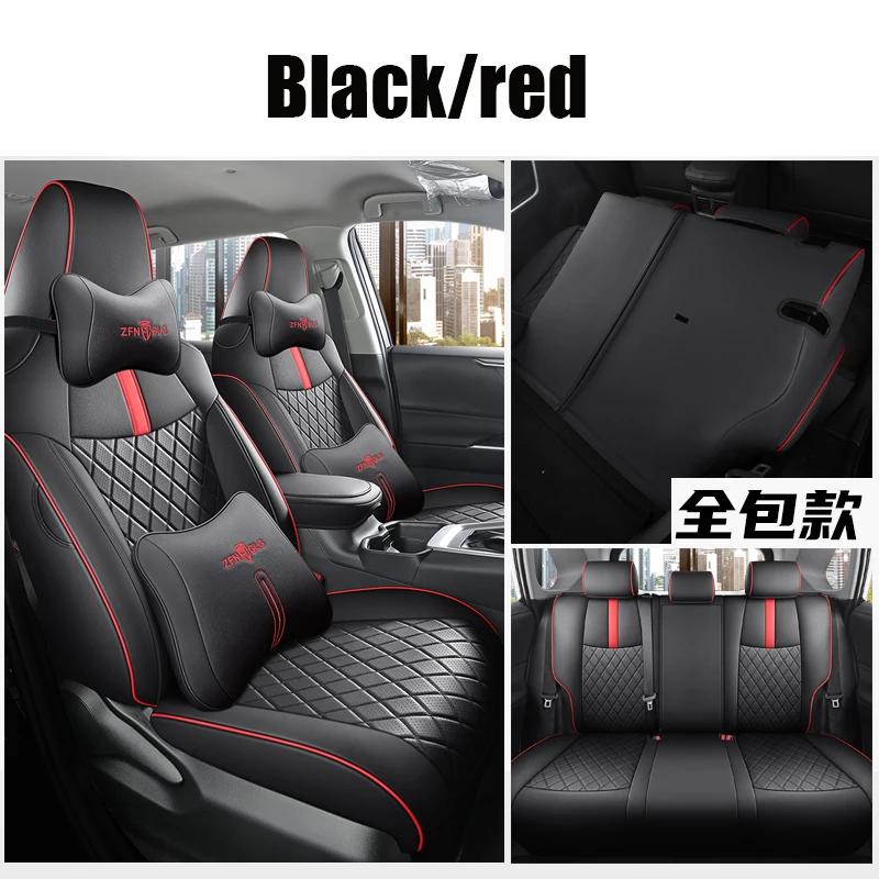 Full Coverage Custom Car Seat Covers for Car Seat Covers For Toyota RAV4 2019-2025 Faux Leather Protective Accessories- Full Set
