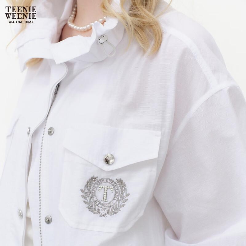 Teenie Weenie Women's Bear Letter Summer Jacket