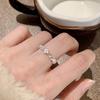 Elegant Butterfly & Flower Adjustable Ring for Women - Niche, Versatile, and Trendy Index Finger Jewelry
