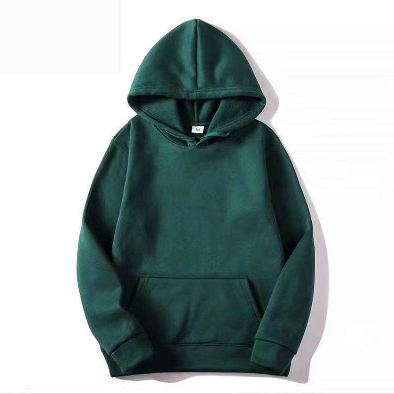 American Streetwear Men's Fleece-Lined Hoodie for Autumn/Winter - Thickened, Casual, and Fashionable.
