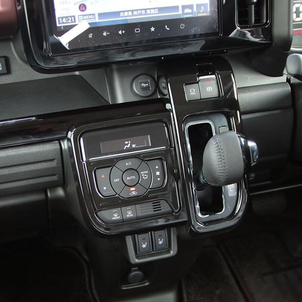 Gear Shift Panel Cover For Suzuki Spacia Custom MK54S MK94S Car Interior Accessories Decoration Full Set Sticker