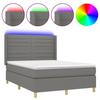 VidaXL Sommier à Lattes de Lit avec Matelas et LED, Lit Rembourré, Lit Double, Lit Adulte de Chambre à Coucher Intérieur, 3138958