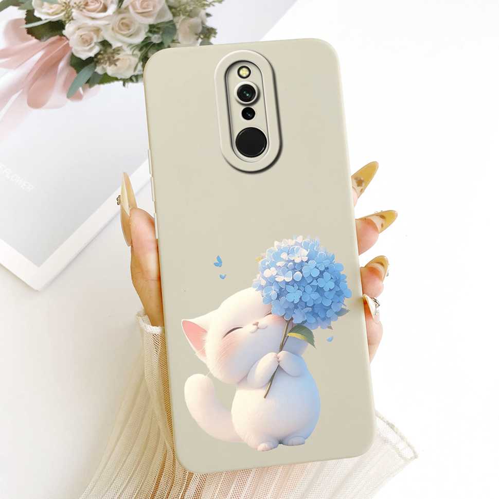 For Xiaomi Redmi 8 Cover Pretty Girl Cartoon Phone Case Matte Silicone Soft Case Cover For Xiaomi Redmi8 Redmi 8 Coque Bumper