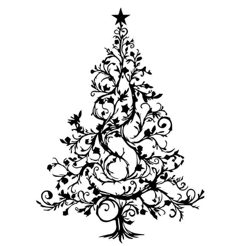 

Modern Black Metal Christmas Tree Decoration Elegant Iron Wall Hanging For Festival Event Iron Table Centerpiece 1
