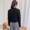 2025 Autumn/Winter Casual Loose Cardigan: Solid Color Knitted Sweater for Women