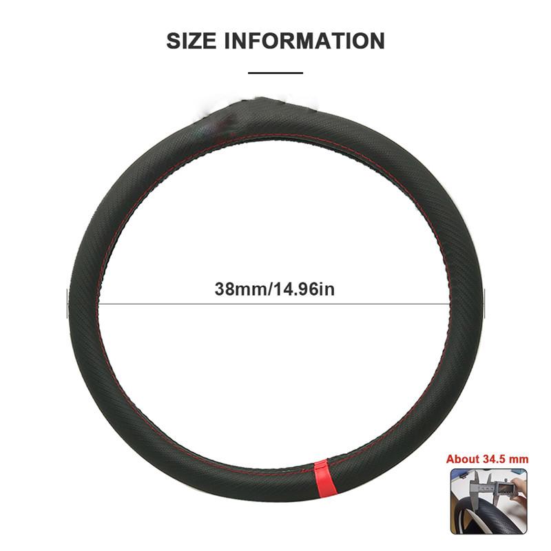 Accessori auto Coprivolante con logo Taglia M potenza per BMW E60 E46 E39 E60 E90 F30 E36 F10 X5 E70 X5 E53 E30 F20