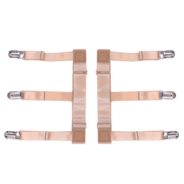 Wrinkle-Resistant Anti-Slip Elastic Garter for Men's and Women's Shirts