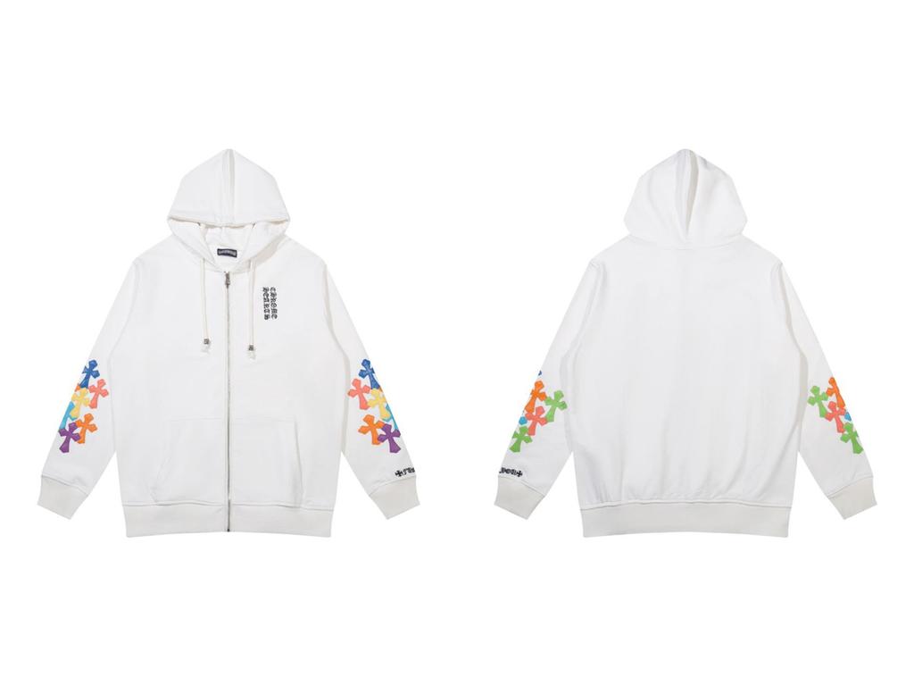 Vyšívaná mikina s křížem a podkovou pro muže a ženy - Podzimní oblečení