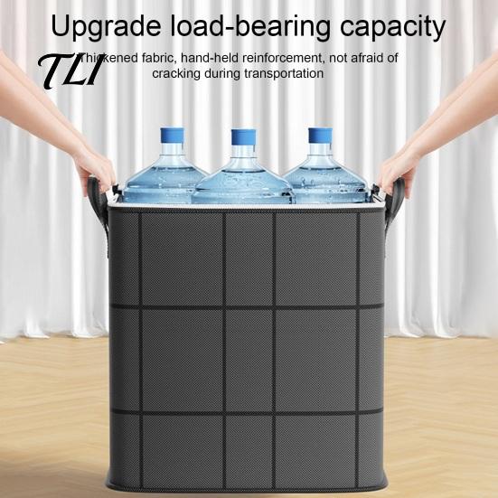 Home Storage Bags for Toys Moving Bin with Reinforced Handles And Zipper, Extra Large Capacity Supplies Linens Non-woven Fabric Organizer, Foldable