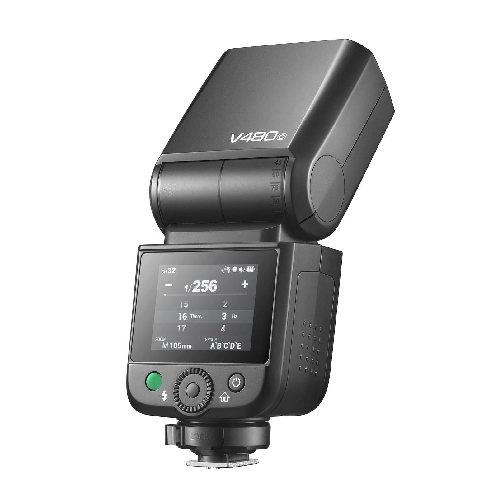 Беспроводная TTL-вспышка Godox V480C с HSS для Canon, время перезарядки 1,7 секунды, светодиодная пилотная лампа 650, 2,4G, GN50, встроенная