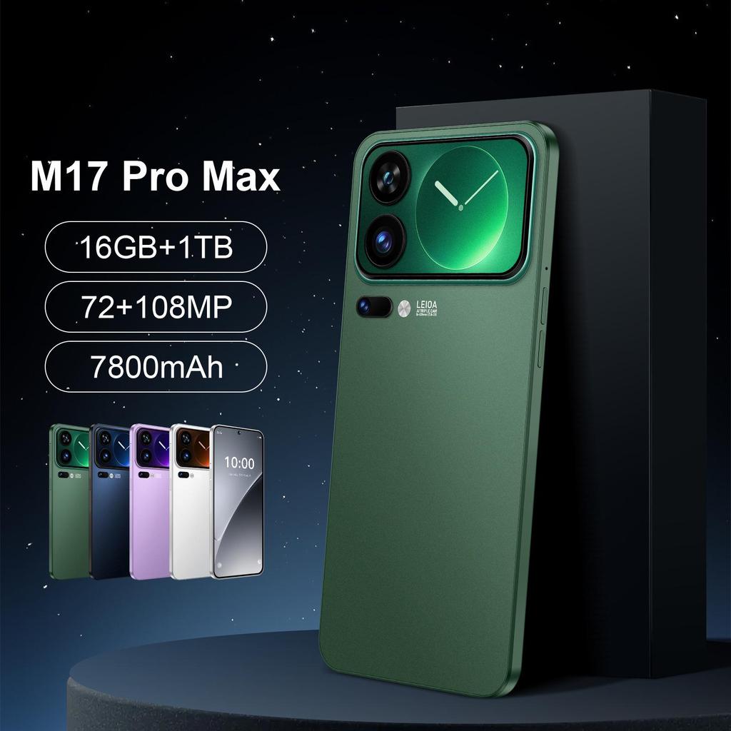 Neues M17 Pro Max Handy: Großer Bildschirm, 3+16 GB, echtes 4G, Bestseller Smartphone-Modell