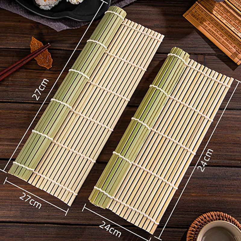 Tenda Sushi Tappetino Arrotolatore Bambù Rullo Giapponese Stampo Riso Sushi Fatto a Mano Strumenti Tappetino Arrotolatore Sushi Accessori Bento