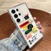 Streetwear Sticker Phone Case For Samsung Galaxy Note 20 S21 S22 S25 S24 S23 Ultra FE Plus A35 A55 A54 A53 A34 5G TPU Soft Cover