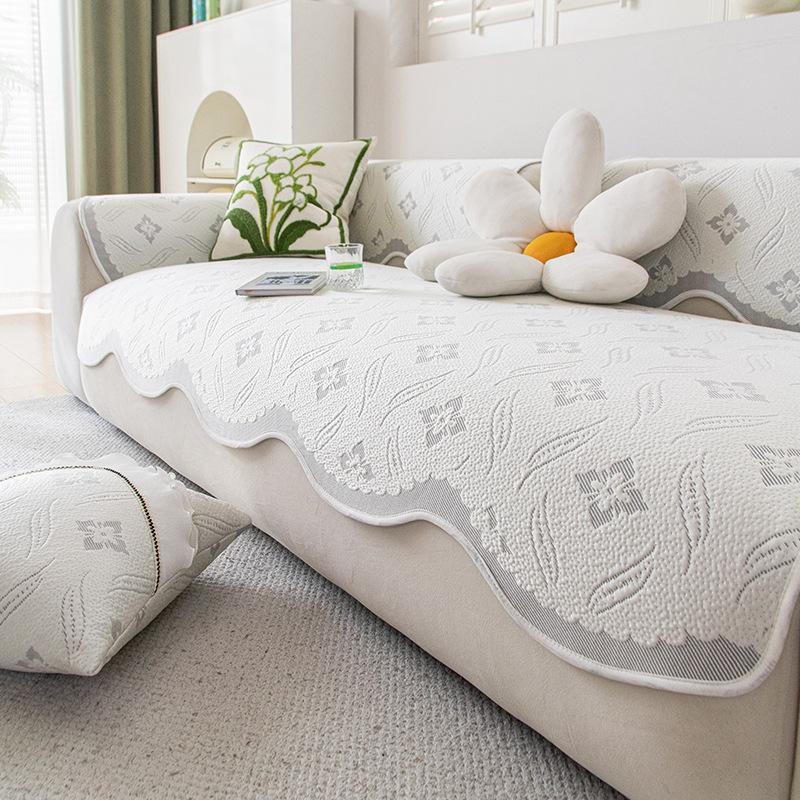 Summer New Sofa Cushion Special-Shaped One-Piece Straight Row Combination Sofa Seat Cushion Cool Sofa Cover Cloth Towel