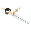 Spring Wing Divider Caliper   Lockable 4in Steel Leather   Creaser Drafting   Tool for Woodworking Metalworking Geometry Drawing