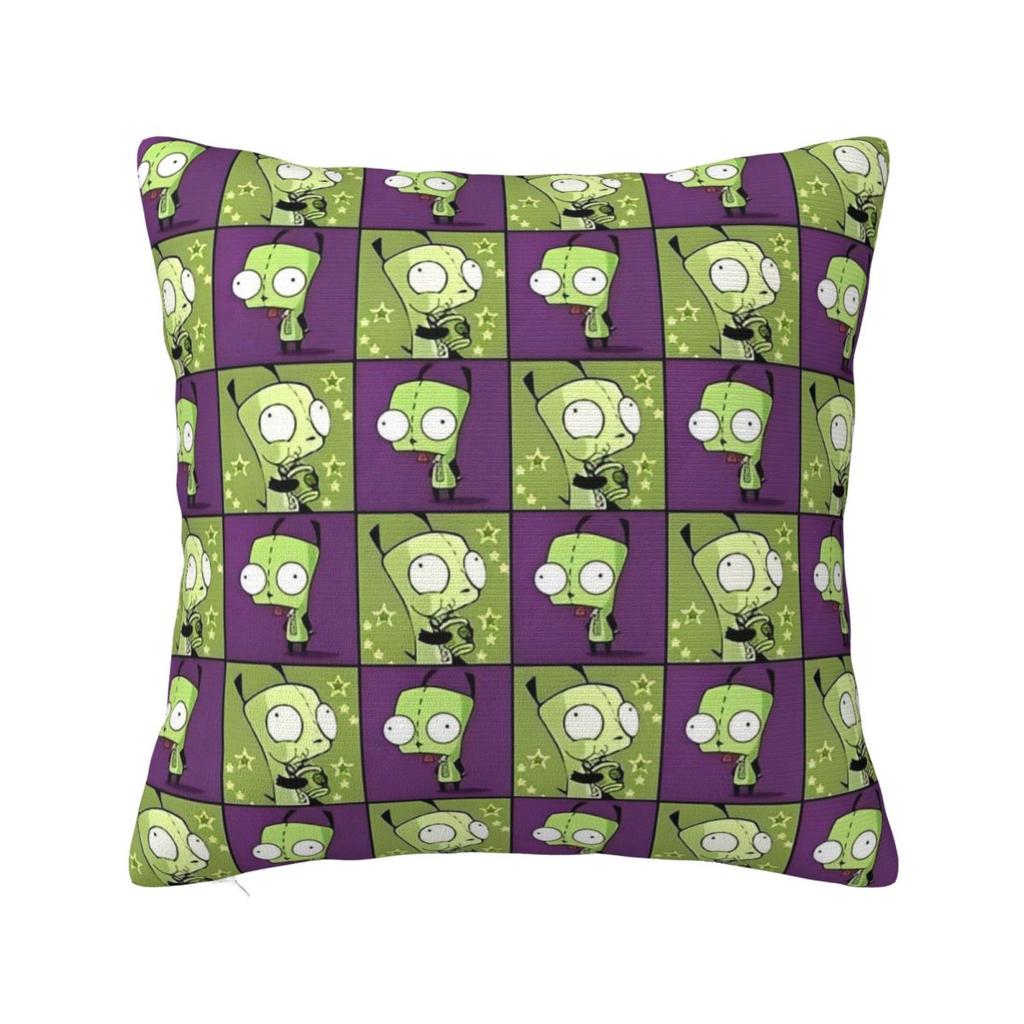 Invaders Zims Gir Cartoon Square Pillow Case Cushion Covers Fashion Polyester Decorative Pillowcase For Bed 40*40Cm