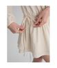 8SECONDS Low-Waist Long-Sleeve Mini Dress Ivory