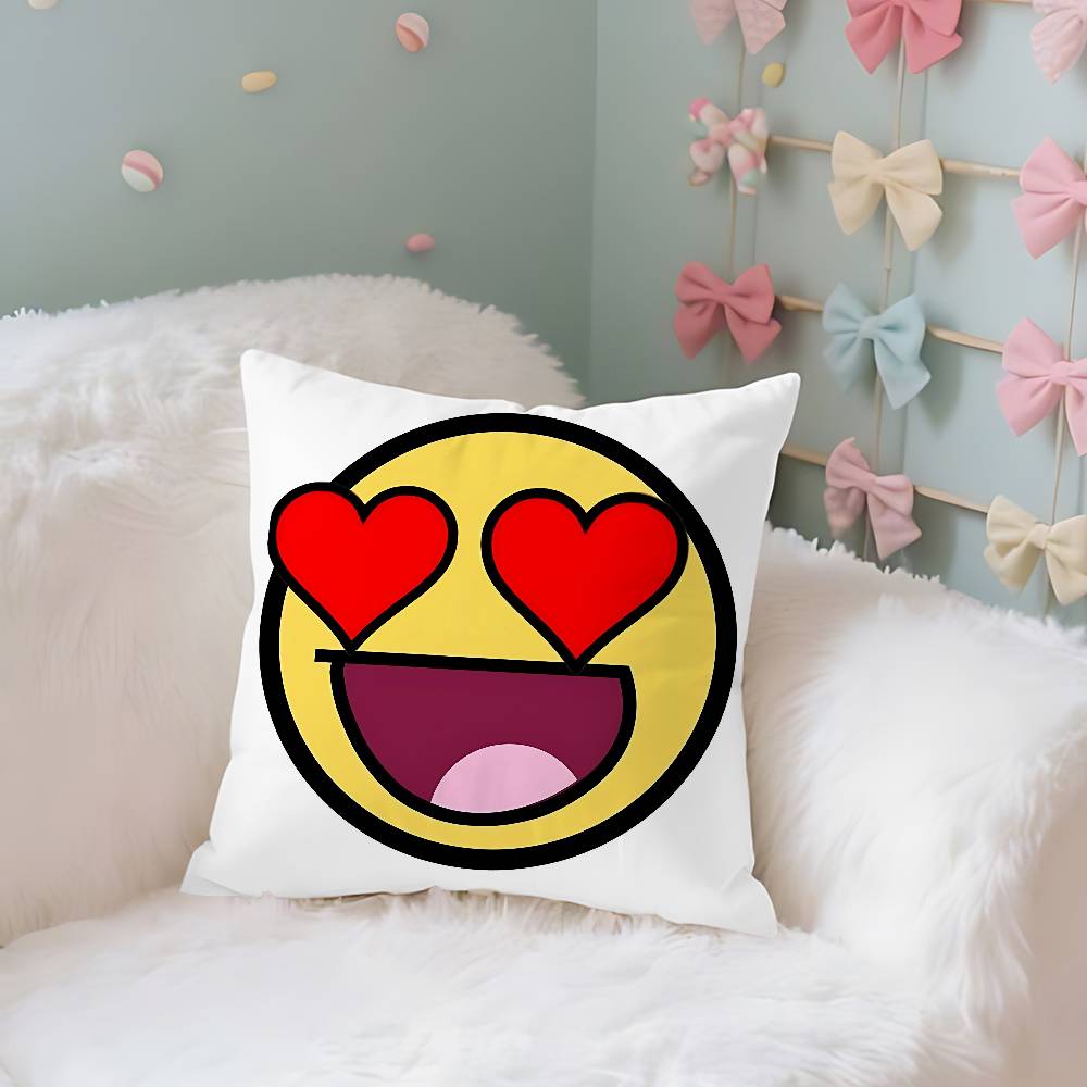 Funny EEpic Face Case Plush Fabric Soft Pillowcase Double Sided Print Cushion Cover Household Gifts