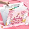 8/12Pockets Expanding Wallet File Folder High Capacity A4 Expanding File Folder  Organizer Case