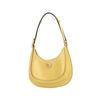 Tory Burch Robinson Magnetic Closure Adjustable Shoulder Strap Leather Crescent Bag Women Handbags Yellow 158509-700