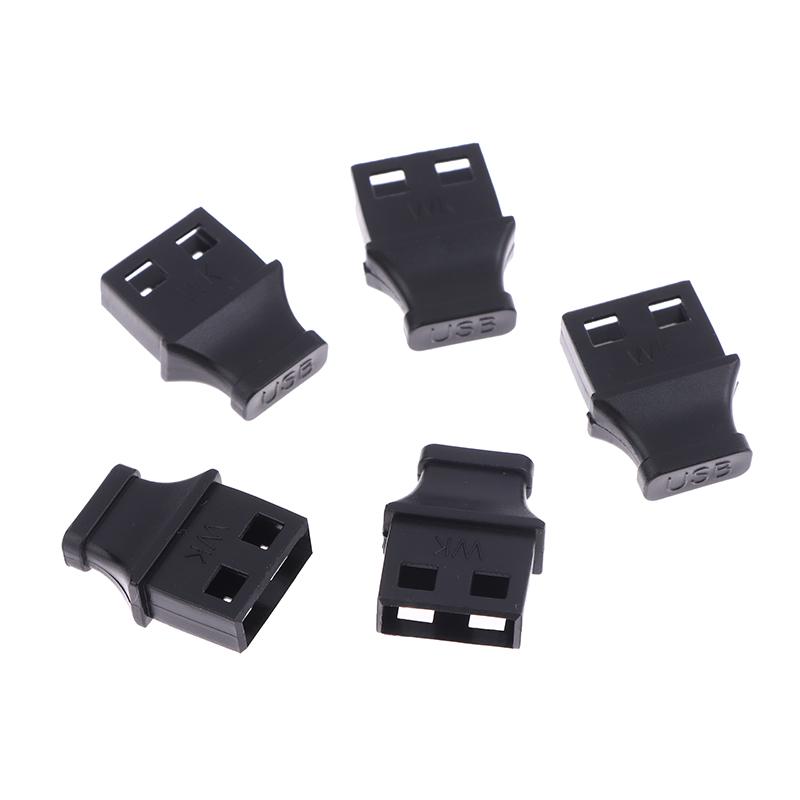 5/10Pcs Type-A Usb Port Plug With Handle Anti-Dust Cover For Laptop Computer Socket Cap Unused Interface Anti-Dust Plug
