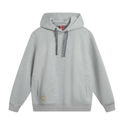Li Ning Sports Lifestyle Series Loose Fit Hooded Embroidered Couple Sweatshirt Unisex Sweatshirt AWDVB33-5