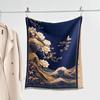 Autumn and winter new double-sided color oil painting series imitation cashmere thickened warm scarf women's air conditioner shawl
