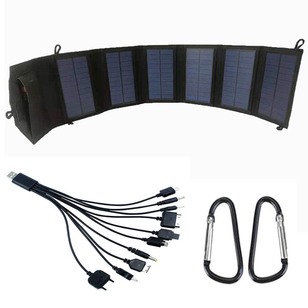 20W Portable Solar Panel IP65 Waterproof Foldable Solar Charger Lightweight Solar Power Station for Outdoor Activities